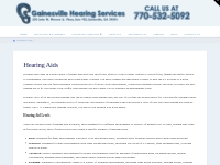 Hearing Aids - Gainesville Hearing Services