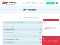Product   Feature Datasheets | Galaxkey