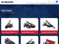 Electric   Hydraulic Cable Hoists | Galbreath
