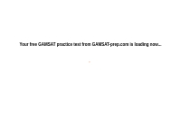 Free GAMSAT Practice Test Online: New 2023-2024 Format with Helpful Wo