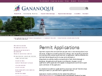 Permit Applications | The Corporation of the Town of Gananoque