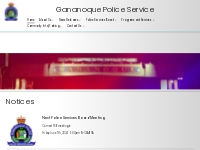            Gananoque Police Service