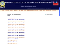  Approvals   Affiliations | GANGA INSTITUTE OF TECHNOLOGY AND MANAGEME