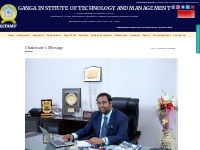  Chairman s Message | GANGA INSTITUTE OF TECHNOLOGY AND MANAGEMENT