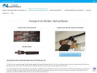 Garage Door Broken Spring Repair - Torsion Spring Repair