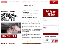 Premium Garage Door Opener Repair Services, Zionsville IN