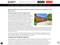 Edmond, OK: Garage Door Repair   Openers, Overhead   Rollup Doors
