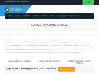 Garlic Machine Videos | Garlic Machine Supplier