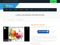 Garlic Business Information | Garlic machine supplier