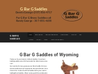 G BAR G SADDLES - G Bar G Saddles