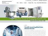 Top Food Machinery Manufacturers and Suppliers - Gee Gee Foods
