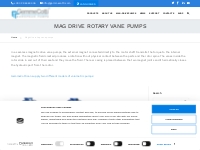 Mag-drive rotary vane pumps