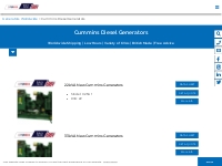 Cummins Diesel Generators for Sale - Generators Worldwide