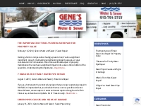 Gene's Water   Sewer Blog | Twin Cities Water   Sewer Systems