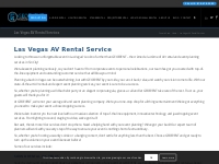 Las Vegas AV Rental Services - Geoevent