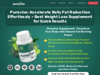 Puravive(TM) | OFFICIAL - USA  | Best Weight Loss Supplement