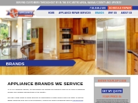   	Brands We Service | G&G Appliance Service - New York