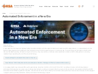 Automated Enforcement in a New Era | GHSA