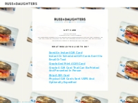 Russ & Daughters | Gift Card Order
