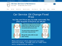 Car Mechanic Service Oil Change Fixed Price