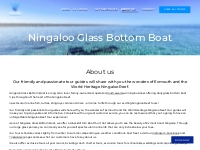        About | Ningaloo Glass Bottom Boat