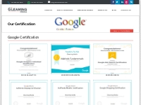 Gleaming Media Certifications and Accreditations