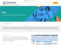 Use GLOBODOX - Document Management Software to Manage Document Retenti