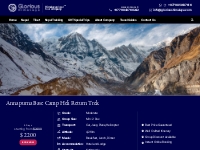 Annapurna Base Camp Helicopter Return Trek