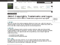   	GMAC Copyrights, Trademarks and Logos