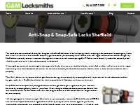 Anti-Snap, Snap-Safe Locks Sheffield – G   M Locksmiths