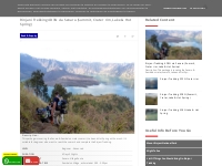 Rinjani Trekking 4D3N via Senaru (Summit, Crater rim, Lake & Hot Sprin