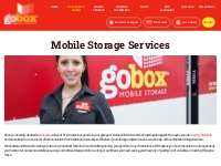How does it work? - Portable Self Storage | gobox Mobile Storage