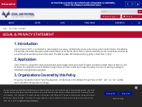 Legal   Privacy Statement | Civil Air Patrol National Headquarters
