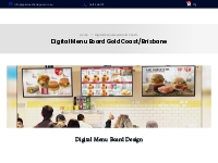 Digital Menu Board Gold Coast - gold coast
