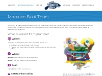 Manatee Boat Tours - Citrus County Chamber of Commerce