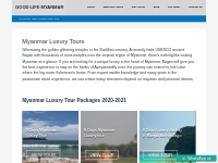 Myanmar Luxury Tours 2020-2021 | Good Life Myanmar