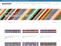 Embroidered Needlepoint Belts | Good Threads   Good Threads