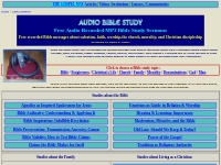 Bible Study Audio MP3 Recorded Messages: Free Sermons/Recordings