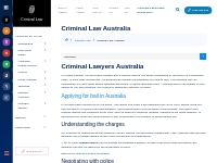 Criminal Law | Go To Court Criminal Lawyers | Call us Today