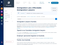 Immigration Law. Affordable Immigration Lawyers Australia