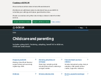 Childcare and parenting - GOV.UK