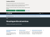Housing and local services - GOV.UK