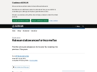        Rates and allowances for Income Tax - GOV.UK