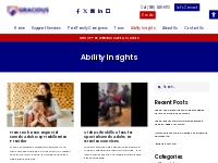 Ability Insights | Living the Best Life with IDD | Gracious Services