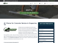 About Us - Grapevine Concrete Crew