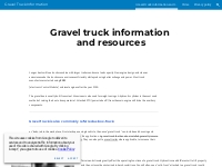 Gravel Truck Information