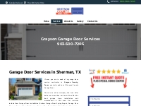Services - Grayson County Garage Door Repair