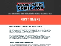 FIRST TIMERS | GR Comic Con