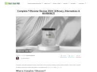 Complete T-Booster Review 2024 | Efficacy, Alternatives   WARNINGS - G