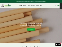        Leading manufacturer of Eco-Friendly Drinking Straws    GREENBO